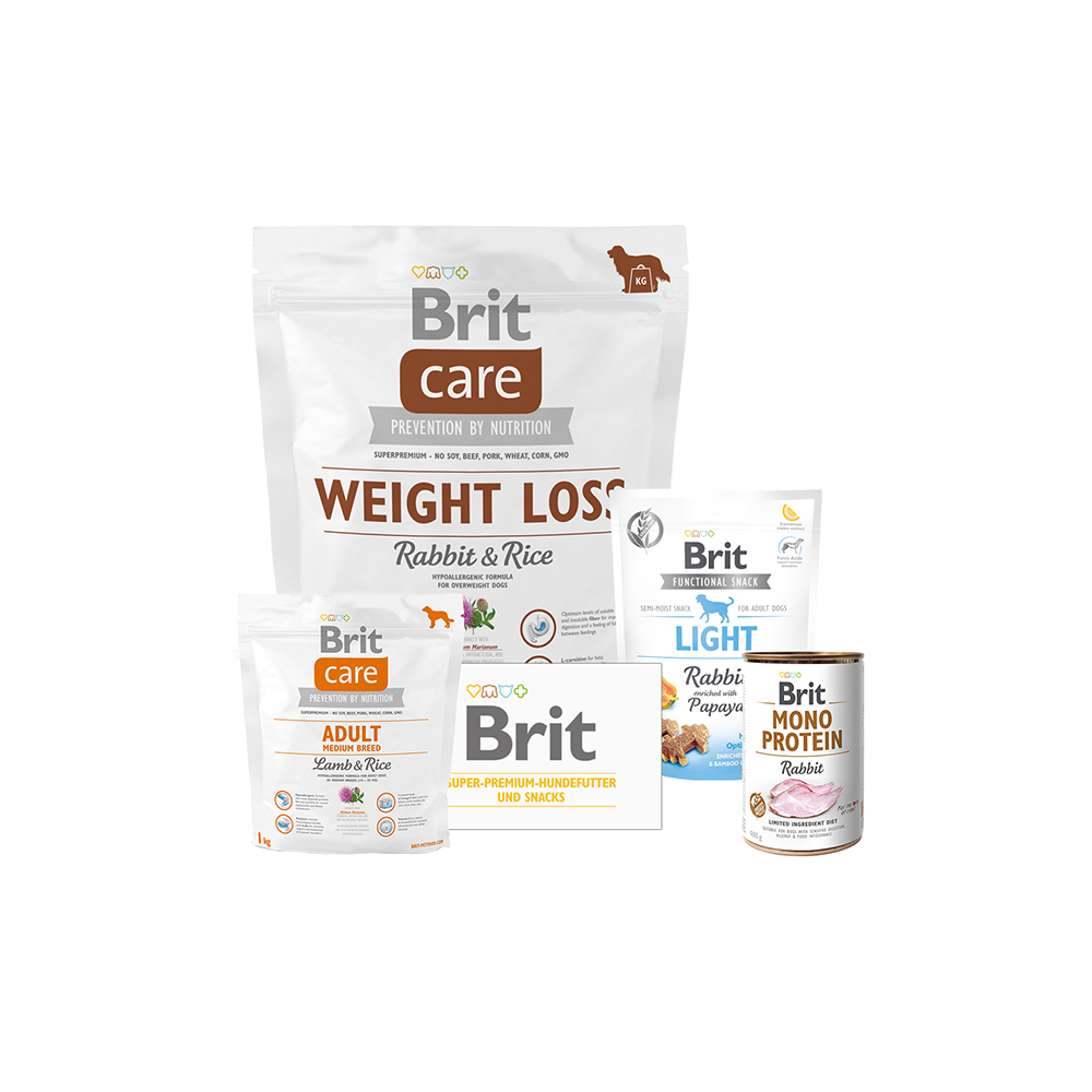 Brit Care Dog - Probierpaket - Weight Loss - Rabbit & Rice