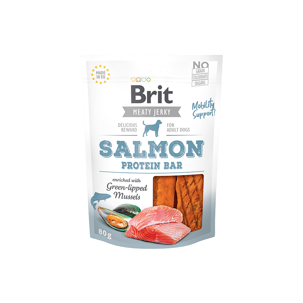 Brit Meaty Jerky - Salmon Protein Bar