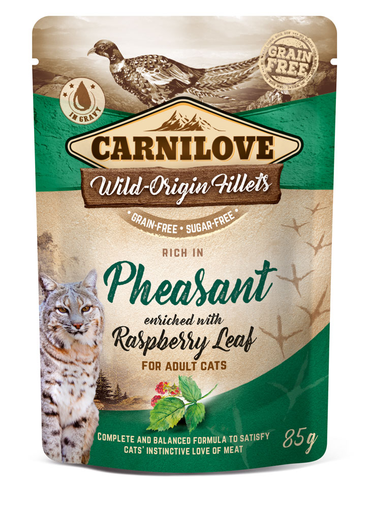 Carnilove Katze Pouch – Pheasant with Raspberry Leaves