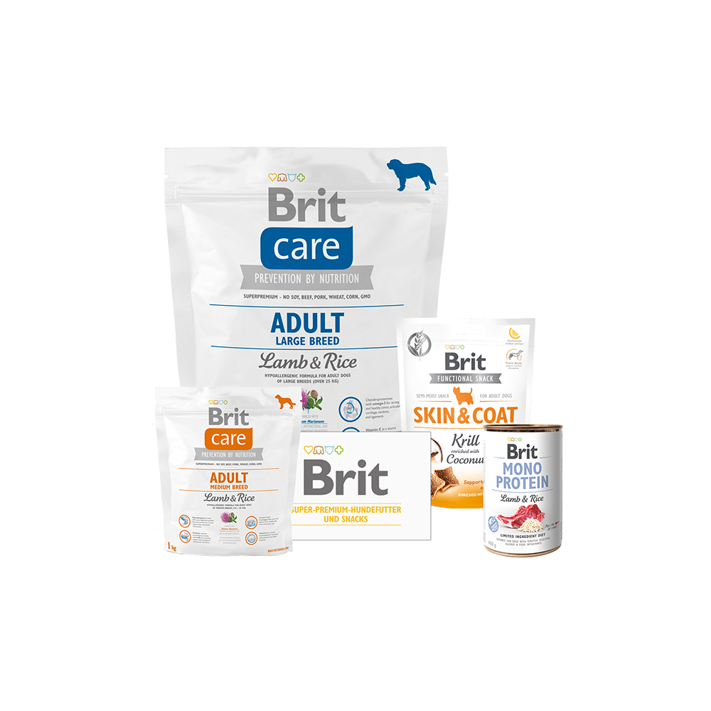 Brit Care Dog - Probierpaket - Adult Large Breed - Lamb & Rice