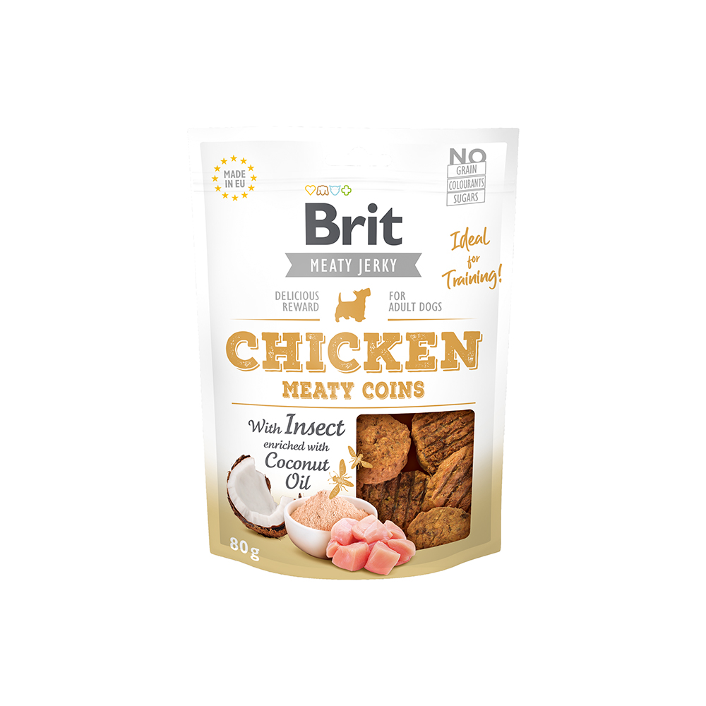 Brit Meaty Jerky - Chicken with Insect - Meaty Coins