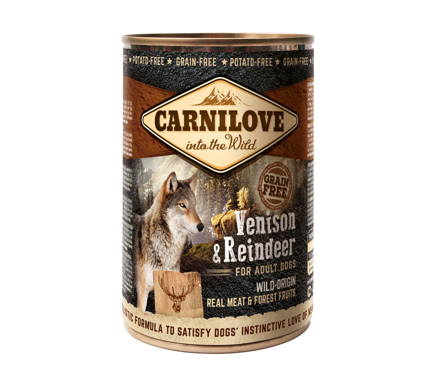 Carnilove Hund – Venison & Reindeer – Wild Meat Erwachsener Hund