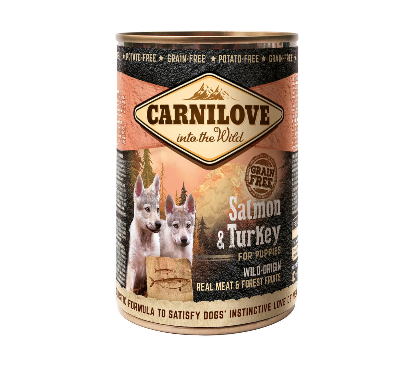 Carnilove Hund – Salmon & Turkey – Wild Meat Welpen & Junghunde (6er Pack)