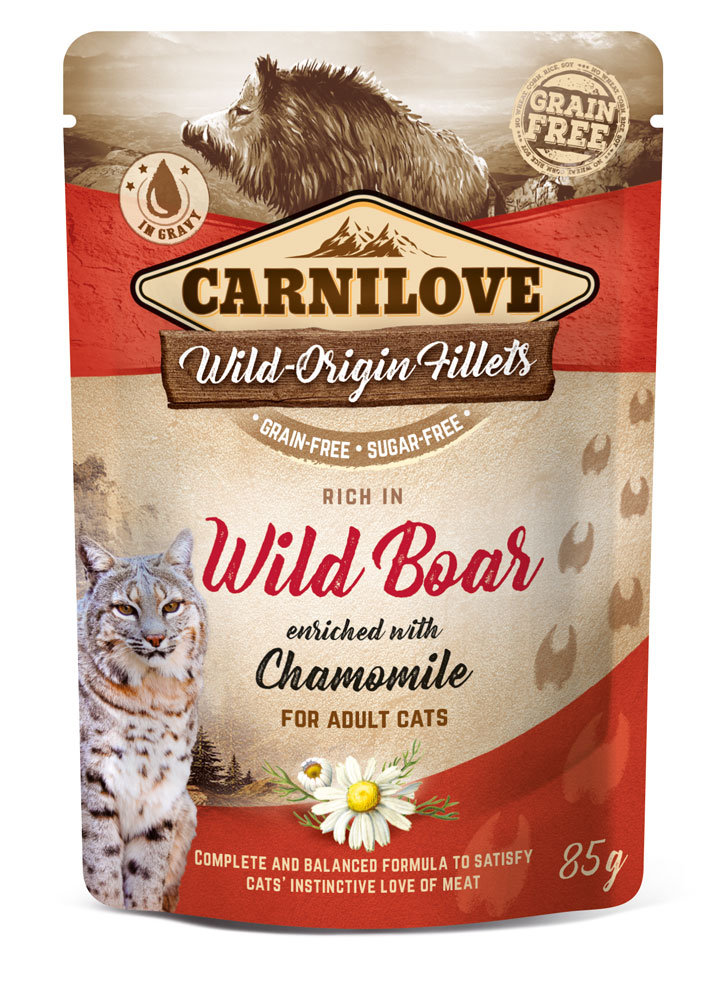Carnilove Katze Pouch – Wild Boar with Chamomile