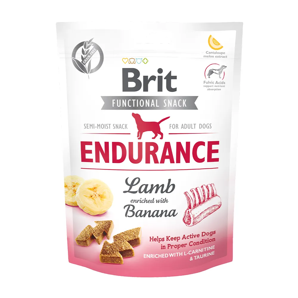 Brit Hund Premium Functional Snacks Endurance Lamb Banana Ausdauer Lamm Banane Verpackung 150g
