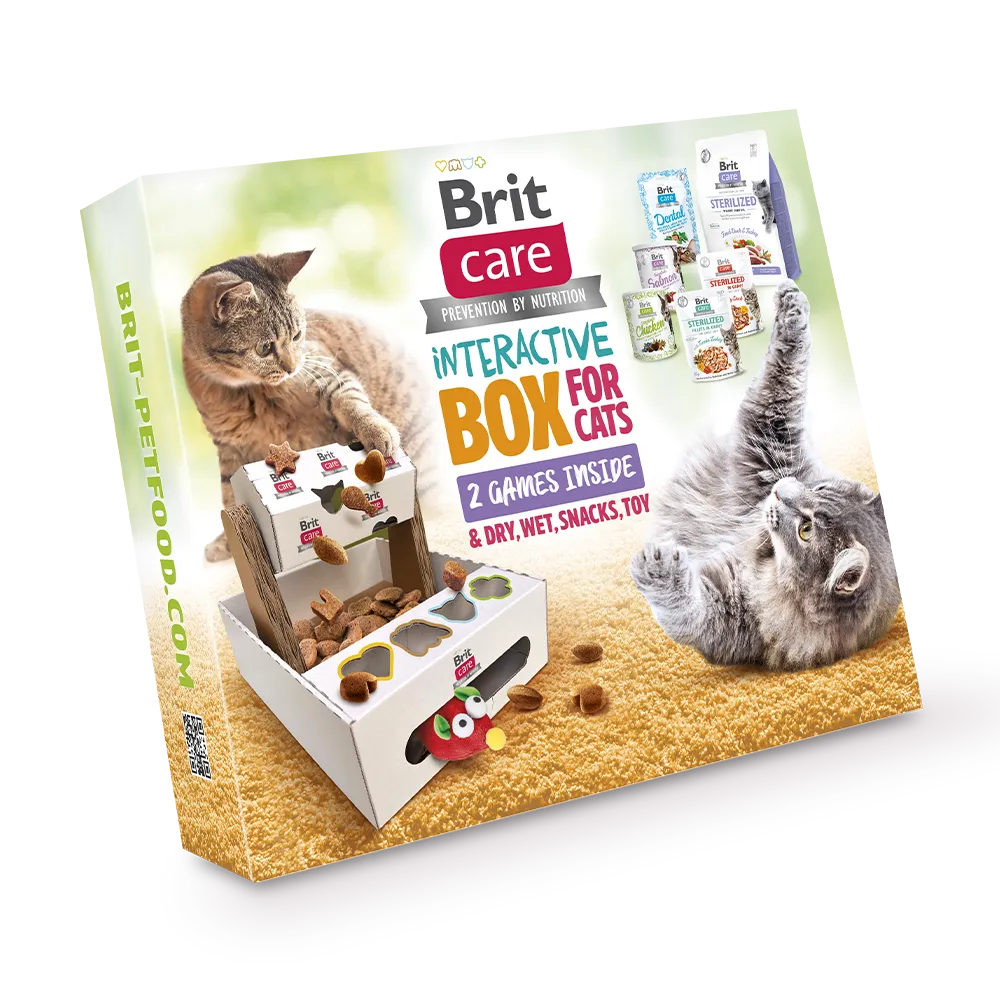 Brit Care Cat Premium Katzenfutter Interaktive Geschenkbox für Katzen