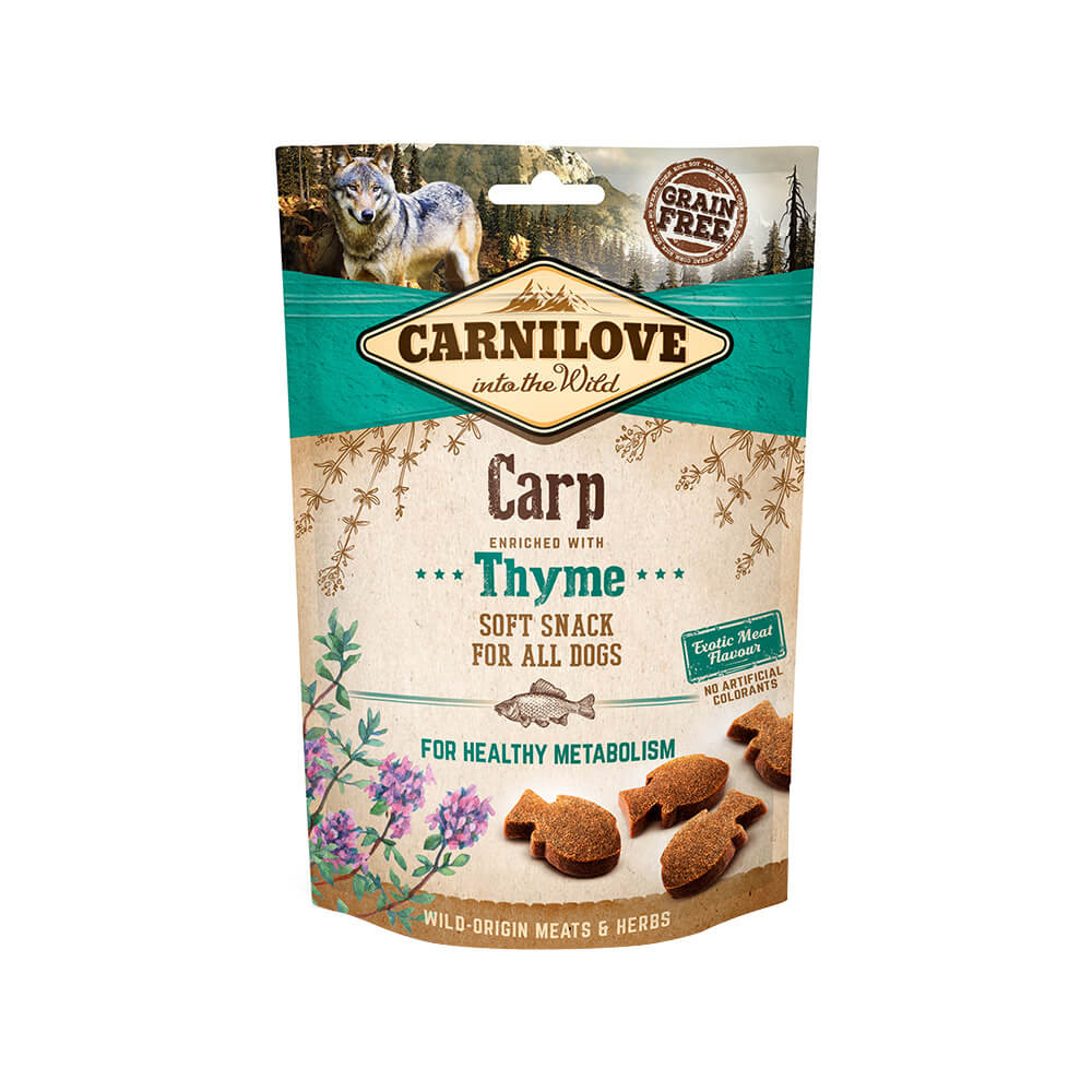 Carnilove Hund Soft Snack – Carp with Thyme