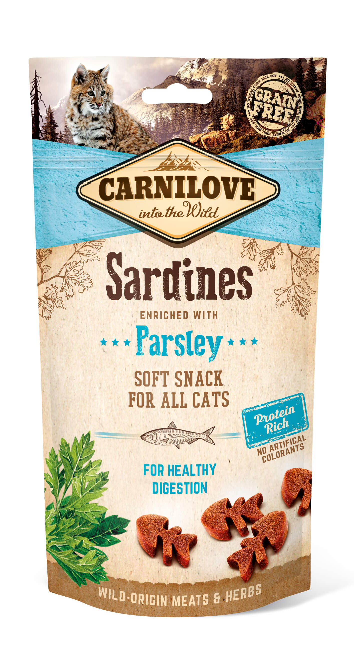Carnilove Katze Soft Snack – Sardine with Parsley