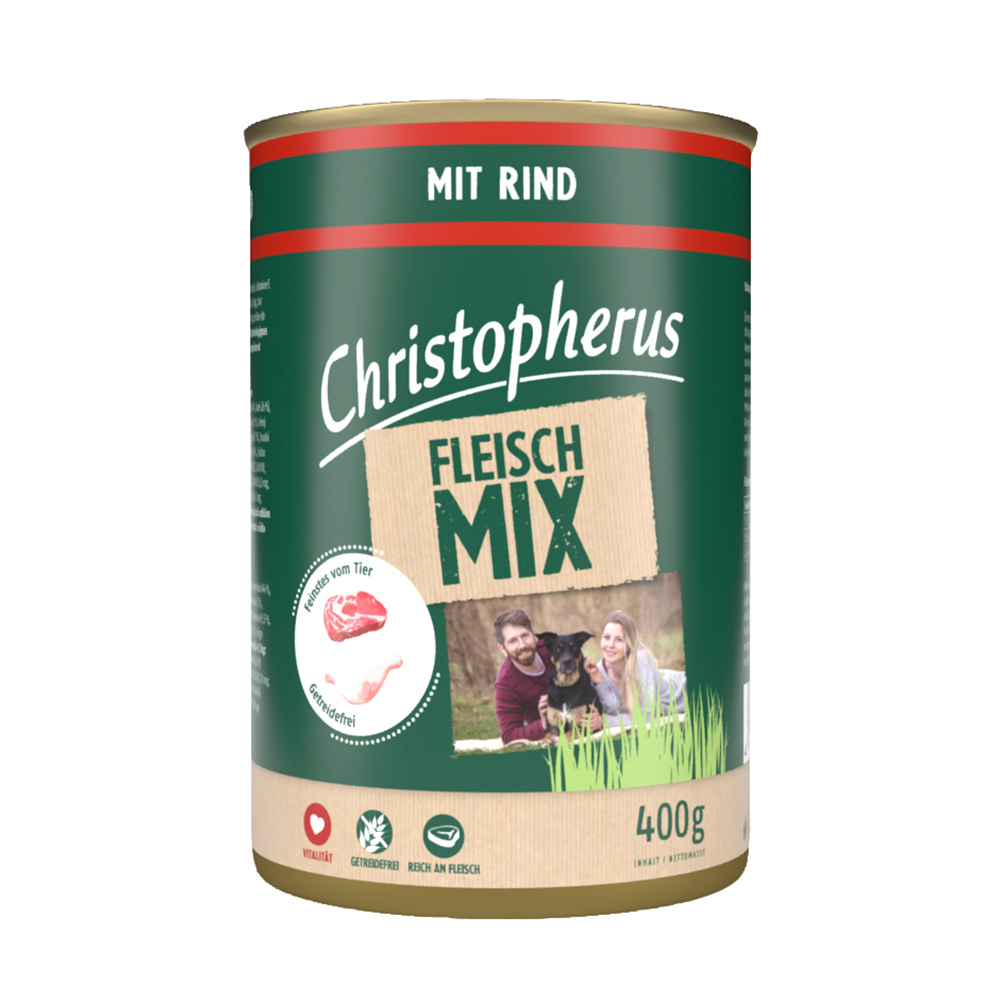 Christopherus – Fleischmix mit Rind (6er Pack)