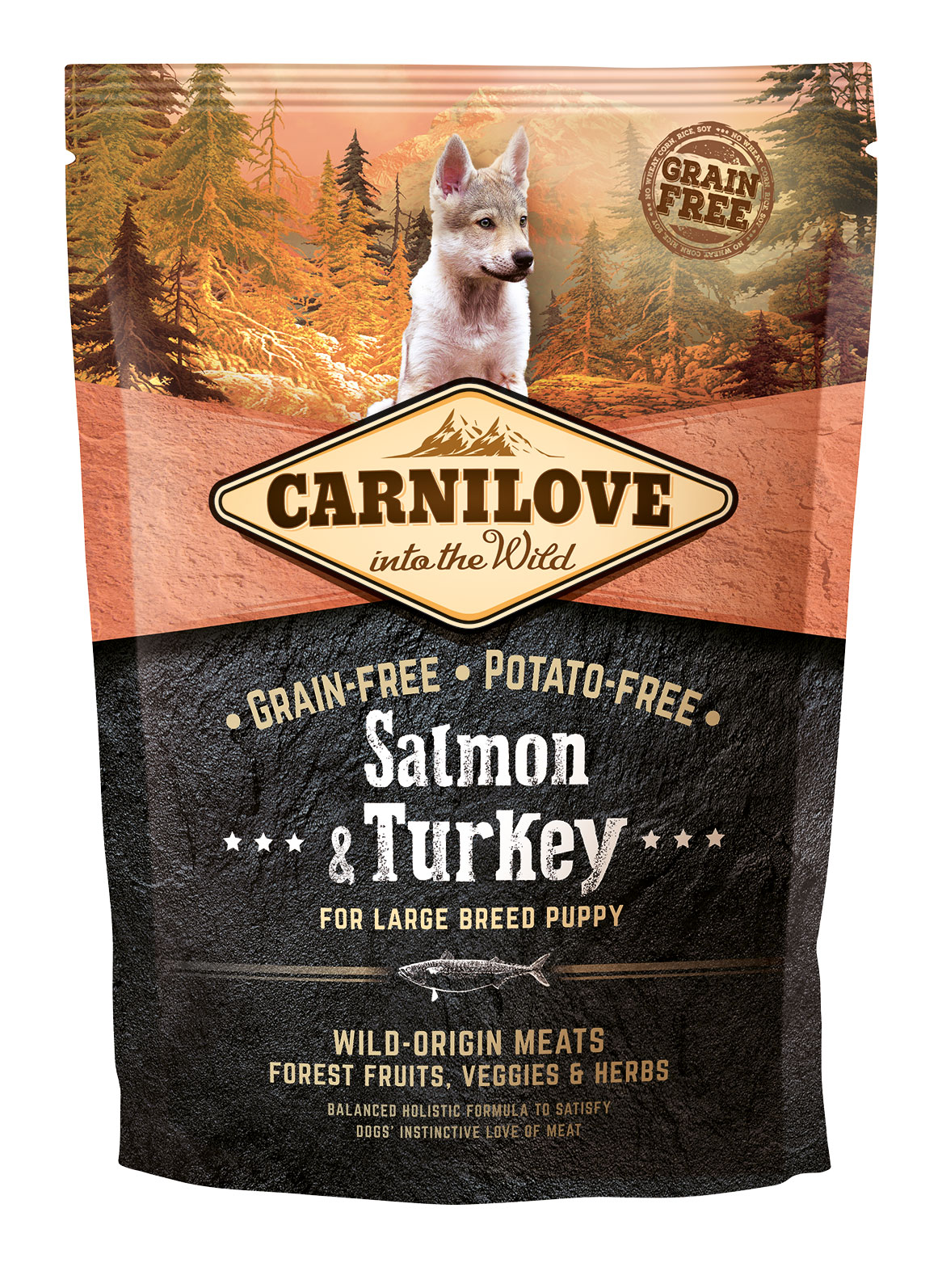 Carnilove Hund - Salmon & Turkey Welpen großer Rassen