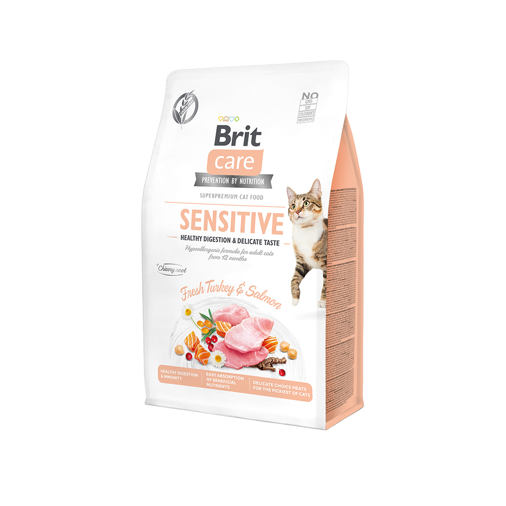 Brit Care Cat Grain-Free - Sensitive - Healthy Digestion & Delicate Taste