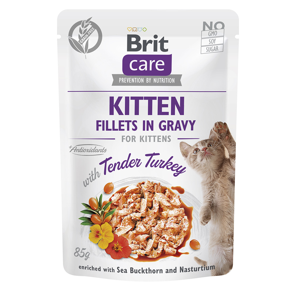 Brit Care Cat - Kitten - Fillets in Gravy with Tender Turkey